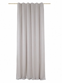 Штора готовая Miamoza рогожка с блеском 140х270 см бежевый