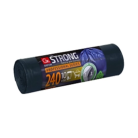 Пакеты для мусора Grifon Super Power сверхпрочные 120 л, синий, 10 шт