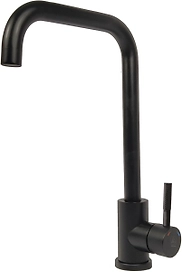 Смеситель для кухонной мойки ARGO SOLID 35-08 высокий поворотный излив, черный