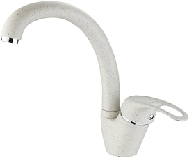 Смеситель для кухонной мойки ARGO JAMAICA 40-03 высокий поворотный излив, серый