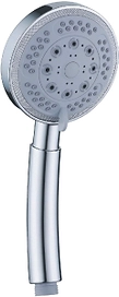 Лейка для душа массажная ARGO ALMA, 5-ти функциональная, d 105 мм, хром/серый