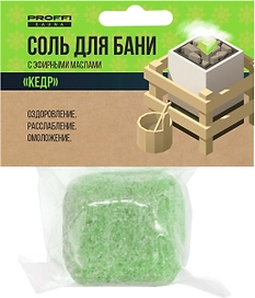 Соль для бани с маслом кедра  PS0549 PROFFI SAUNA