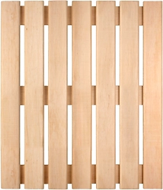 Решетка на пол, 60х70х4 см, ольха "Банные штучки"