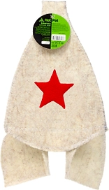 Шапка для бани и сауны "Будёновка" белая "Hot Pot" , войлок