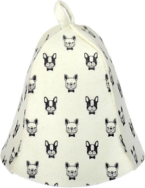 Шапка для бани и сауны «Собаки» "Hot Pot", войлок