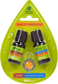 Набор эфирных масел Банные штучки кедр и можжевельник 2 масла по 10 мл