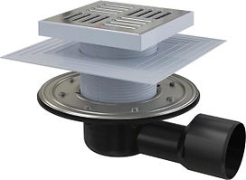 Трап горизонтальный для  AlcaPLAST APV3444 220x220 мм