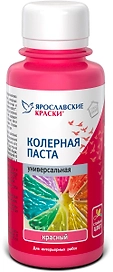 Паста колерная универсальная Ярославские краски красный бутылка 0,1 л