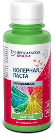 Паста колерная универсальная Ярославские краски салатный бутылка 0,1 л