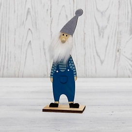 Деревянная фигурка Neon-Night Гномик-бородач 7x4,5x18 см