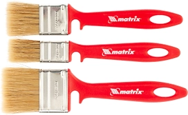 Набор кистей для эмалей Matrix натуральная щетина 25 мм/35 мм/50 мм 
