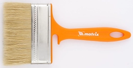 Кисть флейцевая для фасадных работ Matrix натуральная щетина 100х12 мм