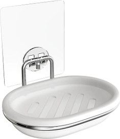 Мыльница для ванной настенная  пластиковая Kleber Lite