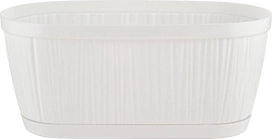 Горшок для цветов InGreen BARCELONA 2,7л, 275х145мм овальный белый
