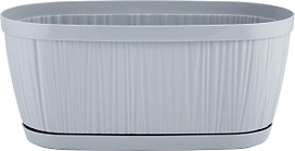 Горшок для цветов InGreen BARCELONA 2,7л, 275х145мм овальный утренний туман