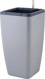 Горшок с автополивом InGreen Munchen 20л  8л, квадратный, Утренний туман