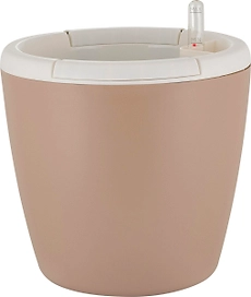 Горшок с автополивом InGreen Munchen D 210мм/5л  3,4л, круглый,молочный шоколад