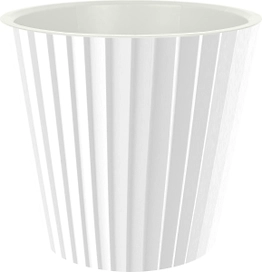 Горшок для цветов InGreen Sand D190мм, 3,3л c дренажной вставкой белый
