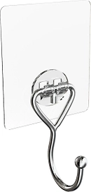 Крючок для ванной одинарный на силиконовом креплении Kleber Lite