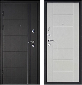 Дверь металлическая Дверной континет Теплолюкс белое дерево 86х205 см, левая