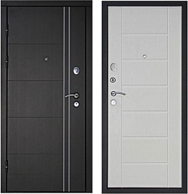 Дверь металлическая Дверной континет Теплолюкс белое дерево 86х205 см, правая