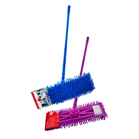Швабра Home Queen для пола с насадкой из микрофибры, синий