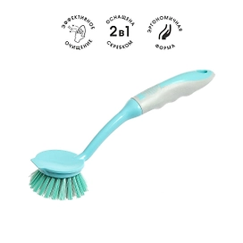 Еврощетка You'll love для посуды круглая, зеленая
