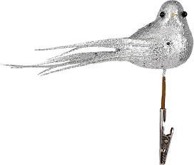 Клипса House of Seasons Набор птиц 6 шт серебро 18 см