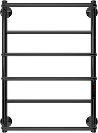 Полотенцесушитель электрический АРГО Сага Гранд 165 Вт черный матовый 50х65 см