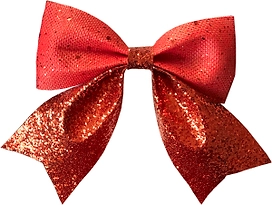 Бант B&H "Блестящая мечта" красный