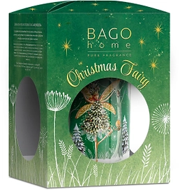 Свеча ароматическая BAGO home  ФЕЯ РОЖДЕСТВА 132 гр