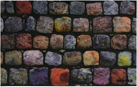 Коврик Vortex влаговпитывающий Samba 50x80 см. Мостовая 