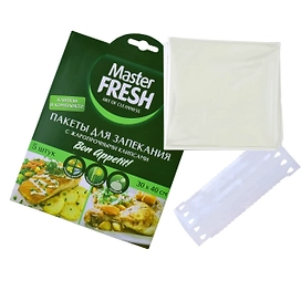 Пакеты Mr. Fresh для запекания с жаропрочными клипсами 30х40 см, 5 шт