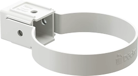 Хомут трубы DOCKE белый