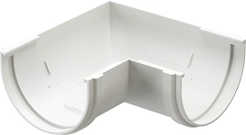 Угол водосточный 90 град DOCKE белый