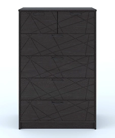 Комод Феликс 6 ящиков напольный 80х48х123 см, венге