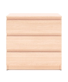 Комод Феликс №2 3 ящика напольный 80х48х78 см, альпийский дуб