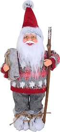 Фигура декоративная Санта пластик 43 см