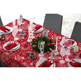 Клеенка Lucia Джингл Новый год, ширина 140 см, на отрез