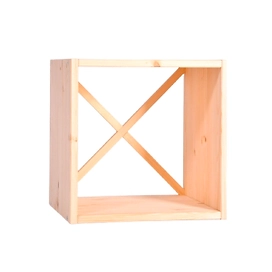 Полка деревянная Куб малый 39х33х39 см