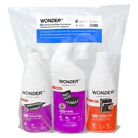 Эконабор Wonder lab для уборки сантехники и кухонных плит из 3 средств, 1.85 л
