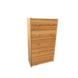 Комод деревянный Р 5 ящиков 62х30х109 см