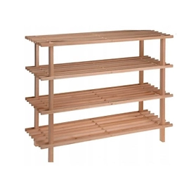 Полка для обуви деревянная 4 этажа 79х26,5х75 см