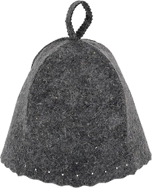 Шапка для бани и сауны Hot Pot Классика серая войлок