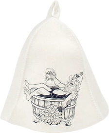 Шапка для бани и сауны Hot Pot Дед в купели войлок