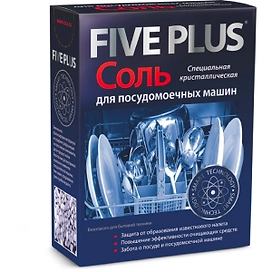 Соль Five Plus для посудомоечных машин 1,5 кг