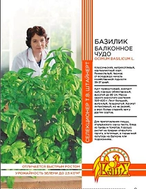 Семена БАЗИЛИК БАЛКОННОЕ ЧУДО 0,25 ГР ШТАЙНЕРТ