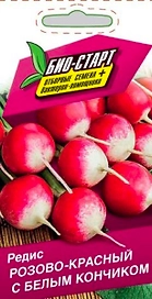 Семена РЕДИС РОЗОВО-КРАСНЫЙ БЕЛЫЙ БИО 3 ГР