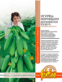 Семена ОГУРЕЦ ДОМОВЁНОК КУЗЯ F1 10 ШТ