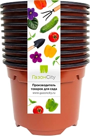 Набор горшков Color 9*6,8 см (уп.10 шт), терракот